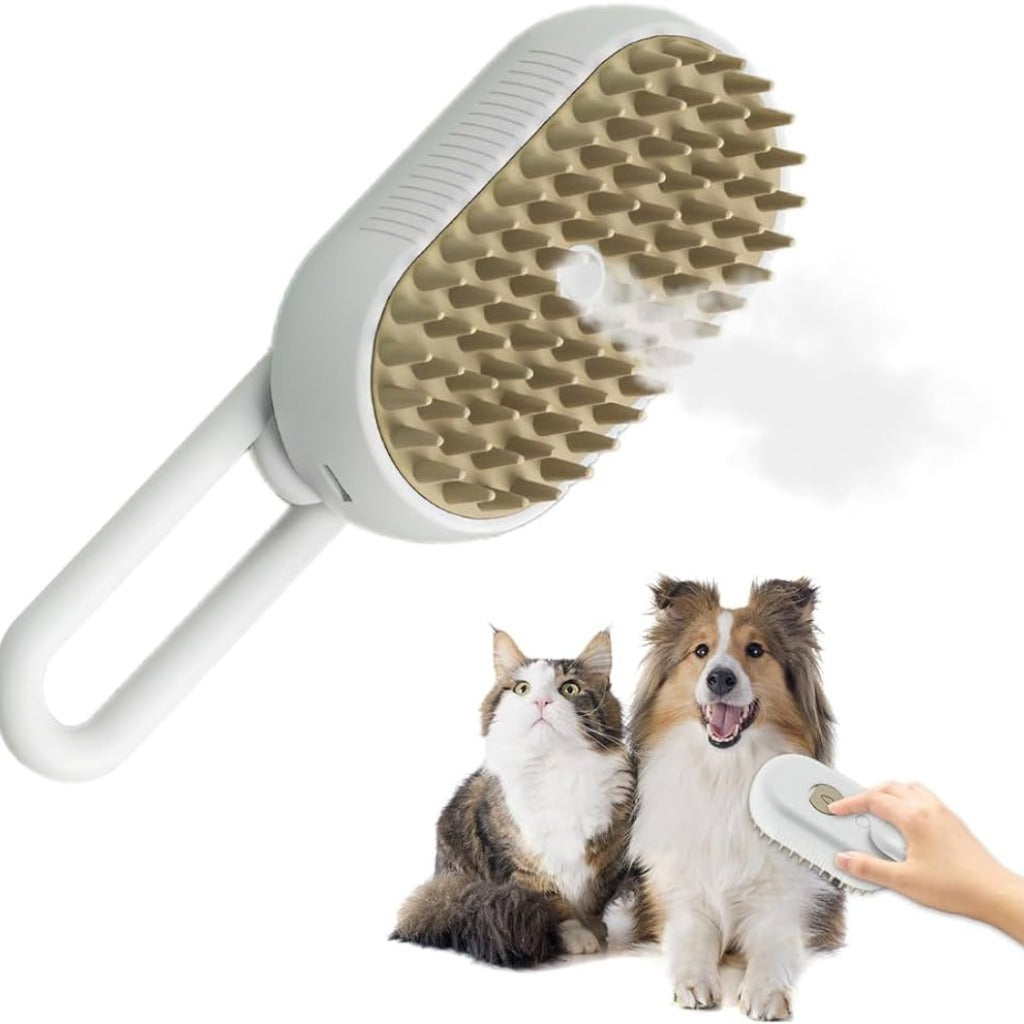 Cepillo A Vapor Electrico Para Mascotas