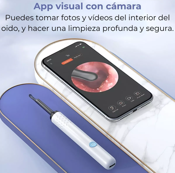 LIMPIADOR DE OIDOS CON CAMARA RECARGABLE