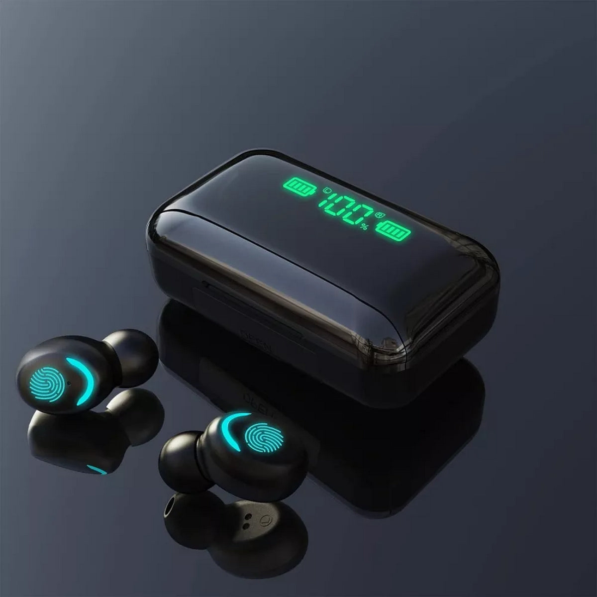Audífonos Bluetooth Touch + Caja De Carga + Power Bank