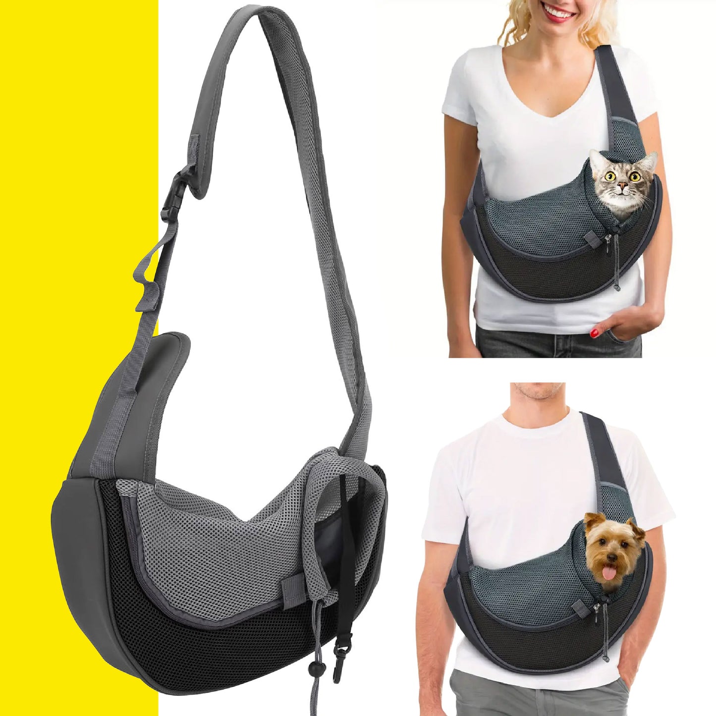 Canguro Bolso Cargador Para Mascotas Gatos Perros Pequeños