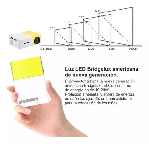 📺📲⚡MINI PROYECTOR YG300 LED PORTATIL📺📲⚡