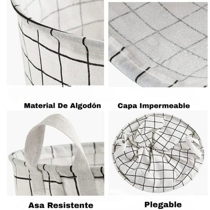 Cesta Canasto De Tela Plegable Organizador Para Ropa Sucia