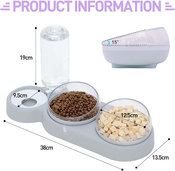 Dispensador Automático De Comida Y Agua Para Mascotas