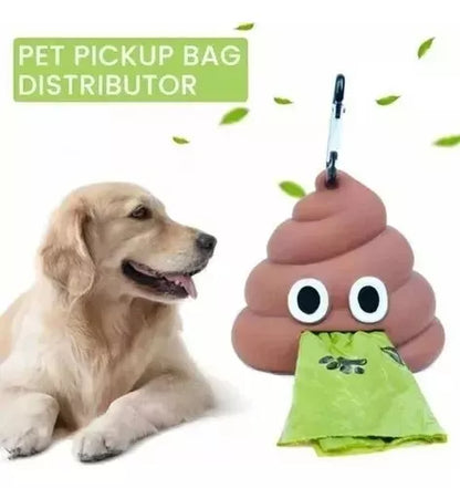 Dispensador De Bolsas Para Popo De Mascotas Emoji